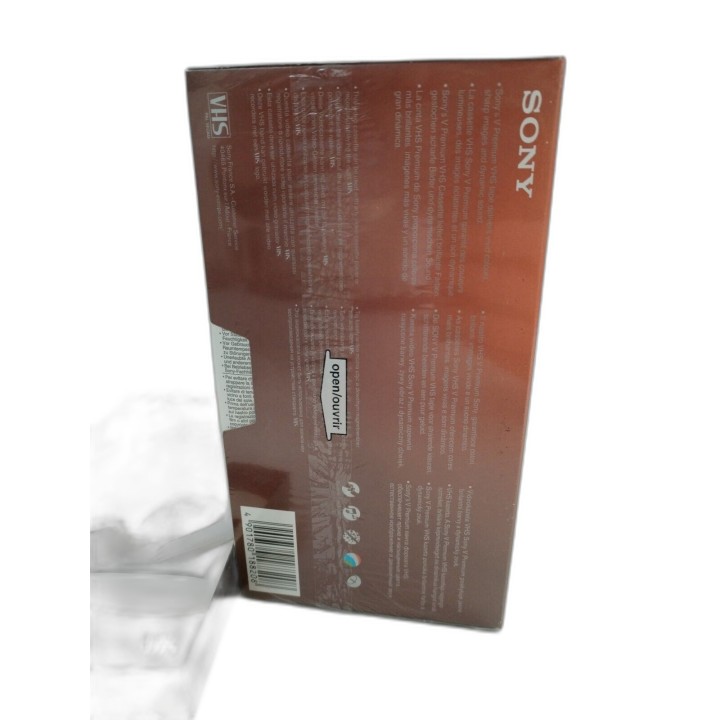 Sony V180 Premium VHS Cassettes Vierges 3H Haute Qualité - Pack x4 - N
