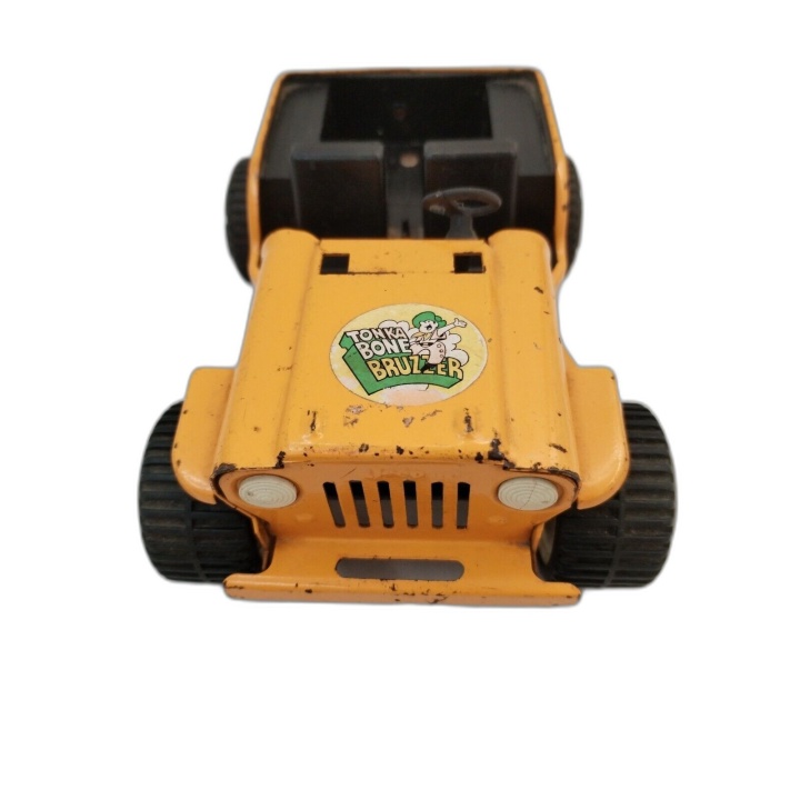 Tonka Bone Bruzzer Jeep Métal Vintage - Voiture Jouet Fer Ancien ~16cm