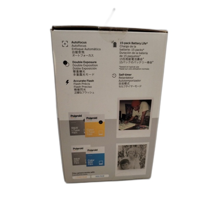 Polaroid Now Blanc - Appareil Photo Instantané i-Type Autofocus - Neuf
