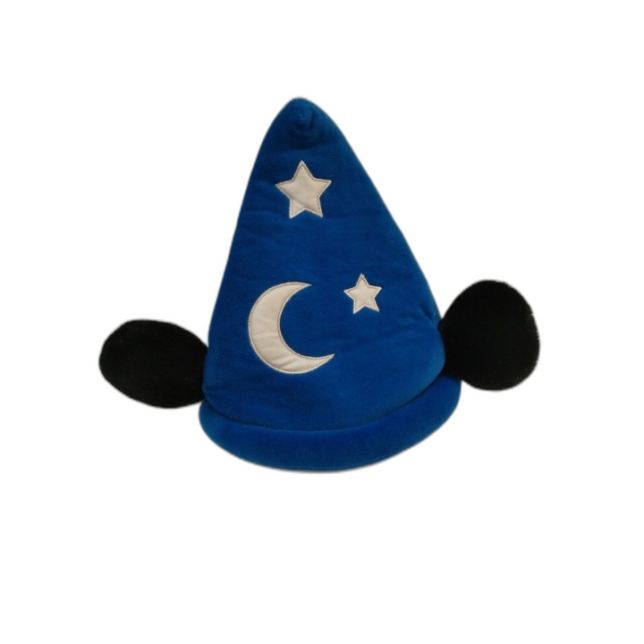 Chapeau Sorcier Mickey Mouse Disneyland Paris - Velours Bleu Étoiles -