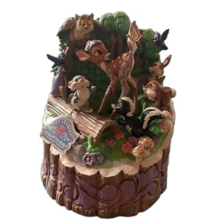 Bambi Disney Traditions Jim Shore - Figurine Résine Scène Forêt - Neuf