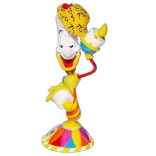 Figurine Disney Britto Lumière Mini - La Belle et la Bête - Statue Col