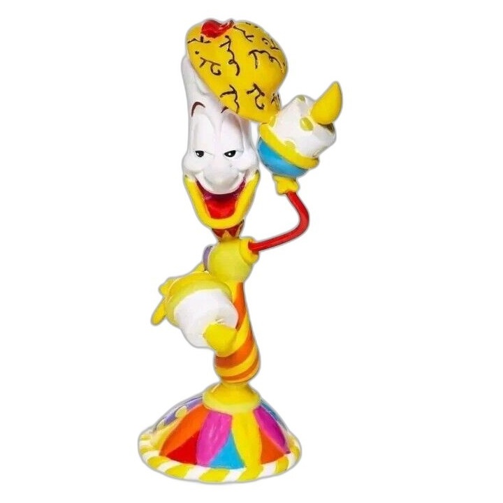 Figurine Disney Britto Lumière Mini - La Belle et la Bête - Statue Col