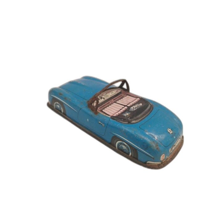 Mercedes 190 SL Joustra Tôle Bleue Années 50/60 - Voiture Jouet Vintag