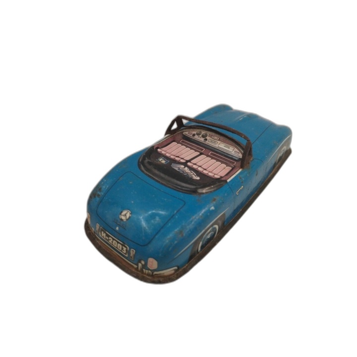 Mercedes 190 SL Joustra Tôle Bleue Années 50/60 - Voiture Jouet Vintag