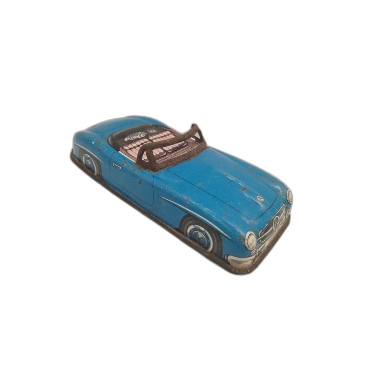 Mercedes 190 SL Joustra Tôle Bleue Années 50/60 - Voiture Jouet Vintag