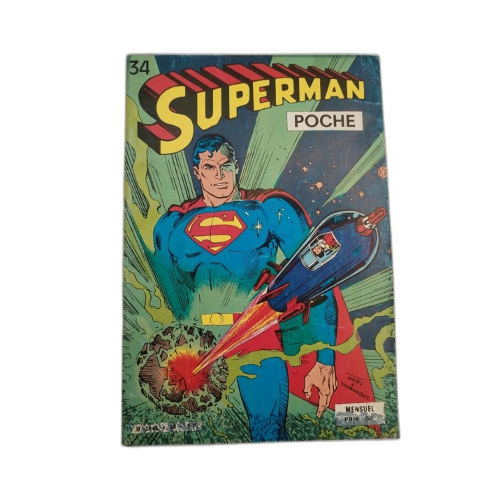 Superman Poche N°34 - DC Comics - BD Mensuel Vintage 1980 - Andru & Ch