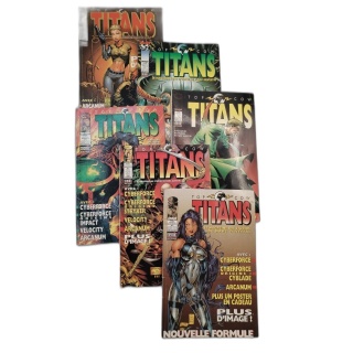 Lot 6 Comics Top Cow Titans Semic - N°216 à 221 - Cyberforce Arcanum V