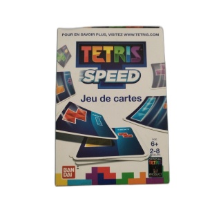 Tetris Speed - Bandai - Jeu de Cartes Rapide 2-8 Joueurs - 6 ans+ - Ne