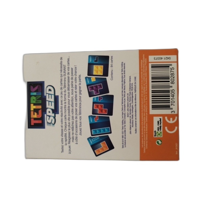 Tetris Speed - Bandai - Jeu de Cartes Rapide 2-8 Joueurs - 6 ans+ - Ne