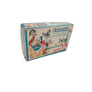 Donald Duck Domino-Puzzle Walt Disney - Nathan Découverte - Jeu Vintag