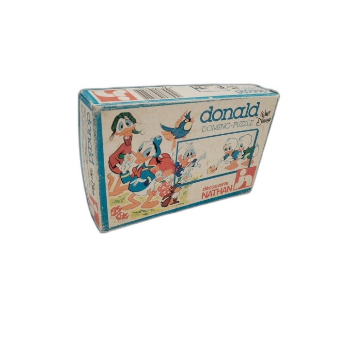 Donald Duck Domino-Puzzle Walt Disney - Nathan Découverte - Jeu Vintag