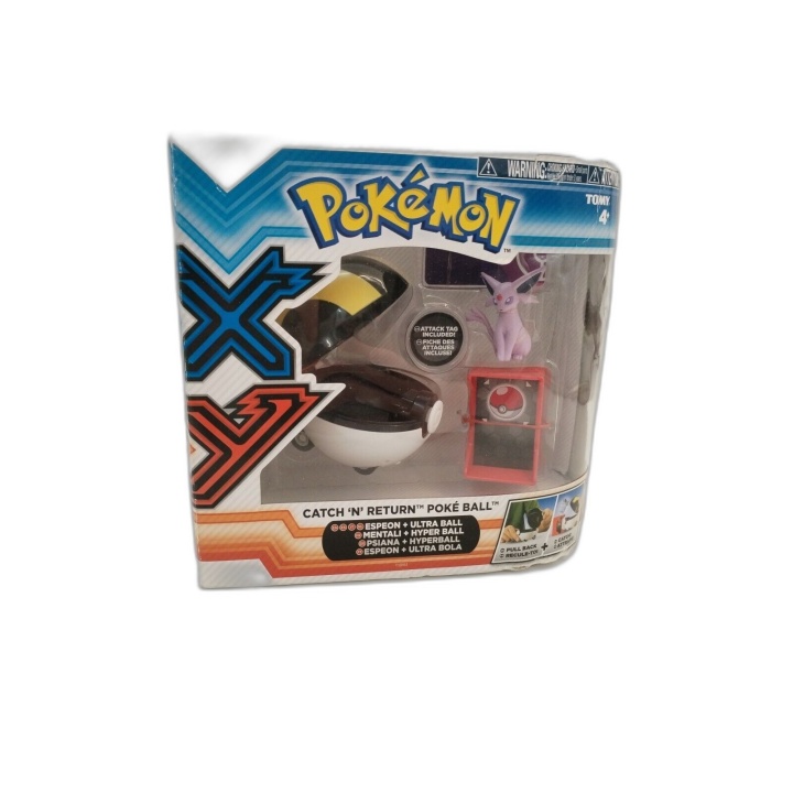 Pokémon Catch 'N' Return Poké Ball Espeon + Ultra Ball - Tomy XY - Fig