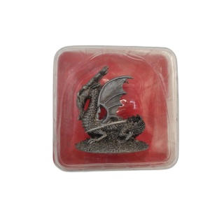 Figurine Dragon Métal Étain - Statuette Fantasy Collection - Neuve en