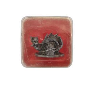 Figurine Dragon Métal Étain Médiéval Fantasy - Statuette Collector Neu
