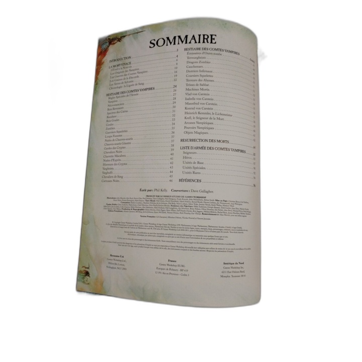 Warhammer Armées Comtes Vampires - Livre de Règles VF - Jeu de Figurin