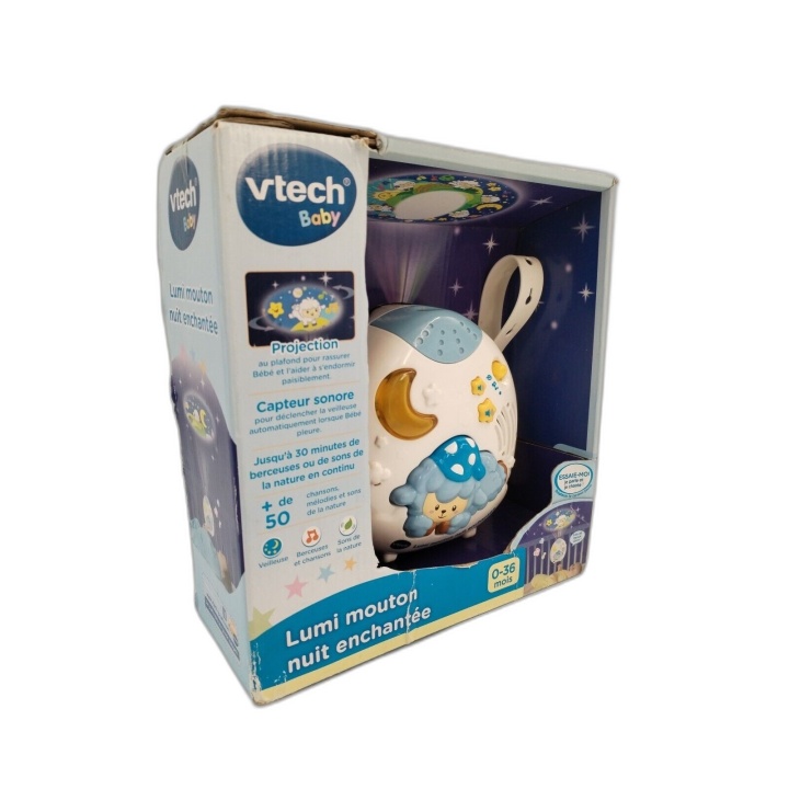 VTech Baby Lumi Mouton Nuit Enchantée Projecteur Veilleuse Musical 0-3