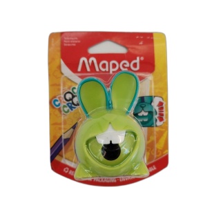 Maped Croc Croc Taille-Crayon Lapin Vert - 1 Trou - Neuf sous Blister