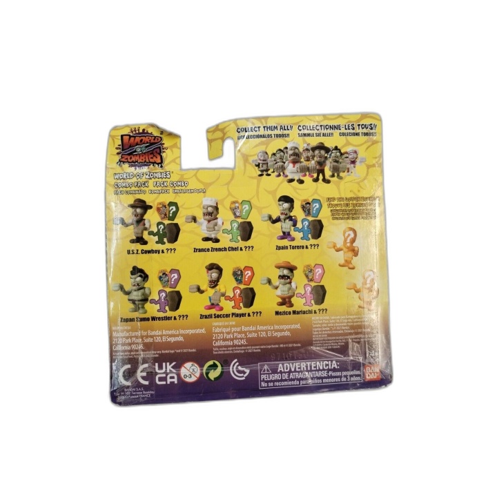 World of Zombies Bandai - Combo Pack Figurines + Figurine Mystère Surp