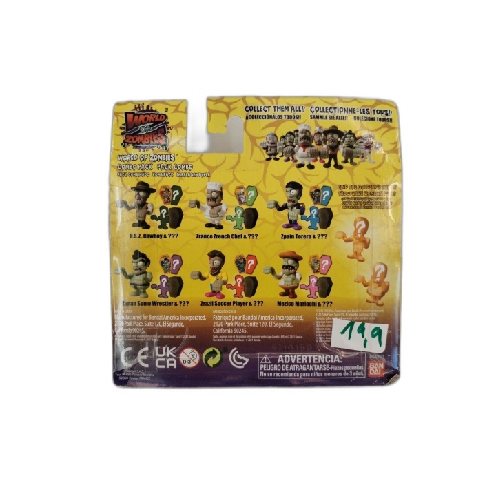World of Zombies Bandai - Combo Pack Figurines + Figurine Mystère Surp