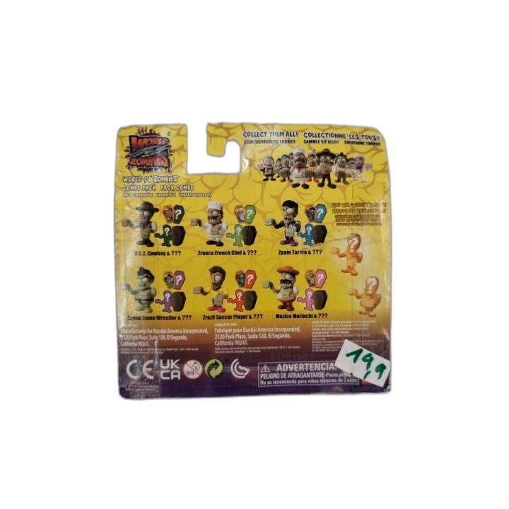 World of Zombies Bandai - Combo Pack Figurines + Figurine Mystère - 4