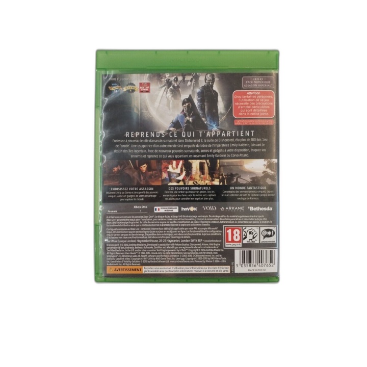 Dishonored 2 - Xbox One - Jeu Action Infiltration Arkane Studios - Occ