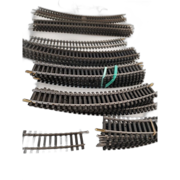 Lot Rails Trains HO Märklin Compatible - Rails Droits Courbes + Câble 