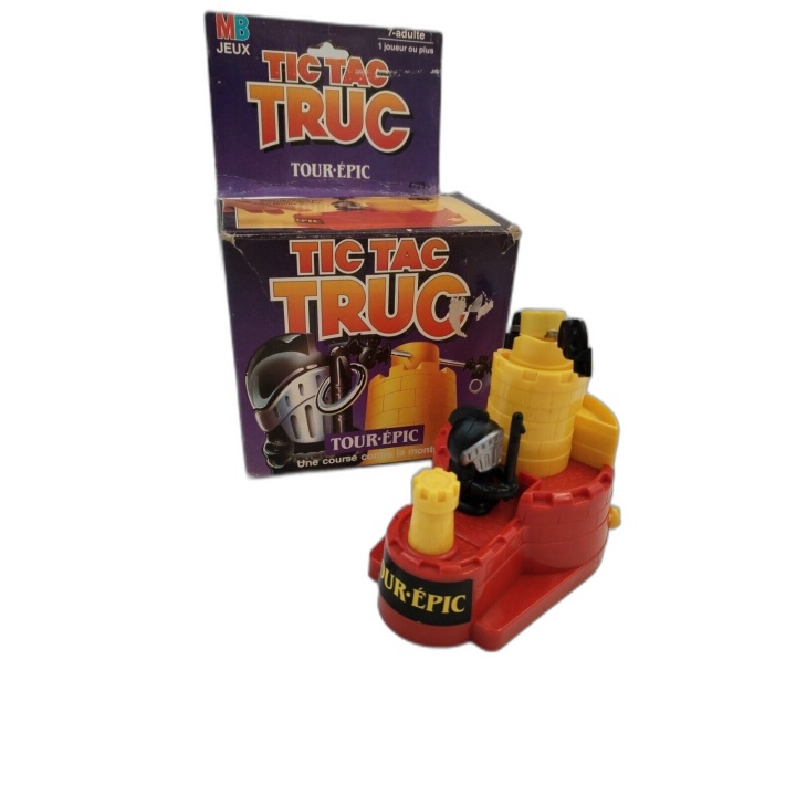 Tic Tac Truc Tour-Épic MB Jeux - Jeu d'Adresse Vintage - 1 Joueur ou +