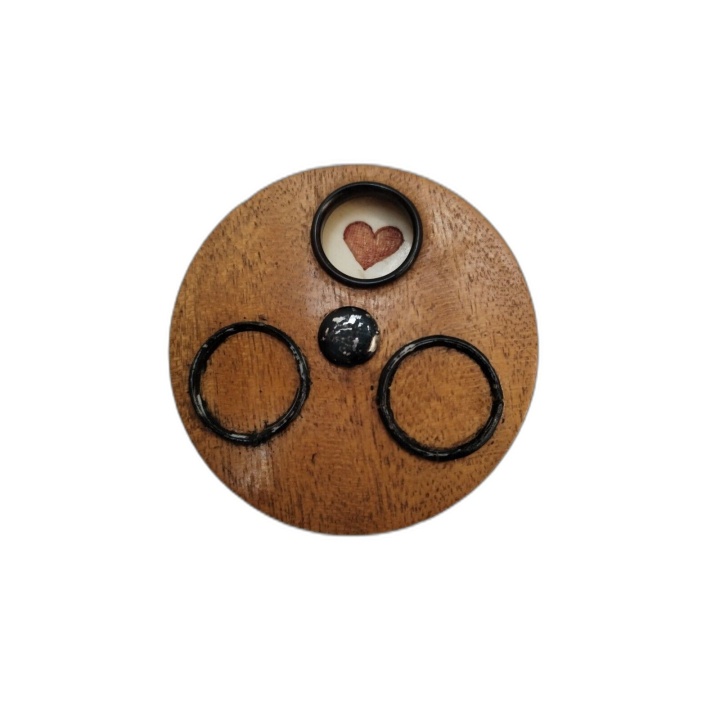 Tour de Magie Anneaux Baguette Bois Artisanale - Accessoire Prestidigi