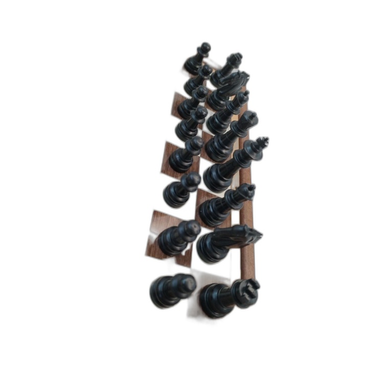 Échecs Magnétiques Pliable Bois - Plateau 25,5cm - Pièces Aimantées -