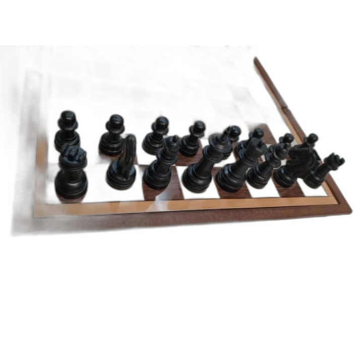 Échecs Magnétiques Pliable Bois - Plateau 25,5cm - Pièces Aimantées -