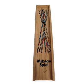 Mikado Spiel - Jeu de bâtonnets en bois - Jeu d'adresse classique - Dè