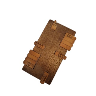 Boîte à Jetons en Bois Artisanale - Jetons Numérotés 10 à 2000 - Jeu S