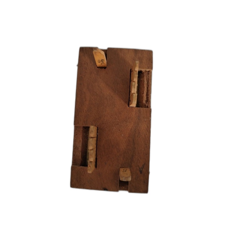 Casse-Tête en Bois Artisanal - Puzzle 3D Bois - Jeu de Logique - Occas