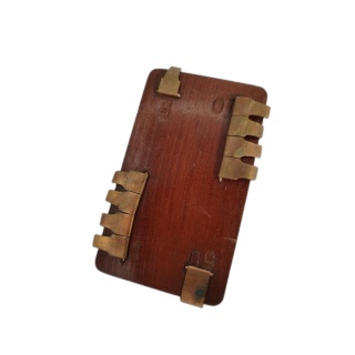 Plateau Scoreboard Bois & Laiton Vintage - Compteur de Score Manuel Ré