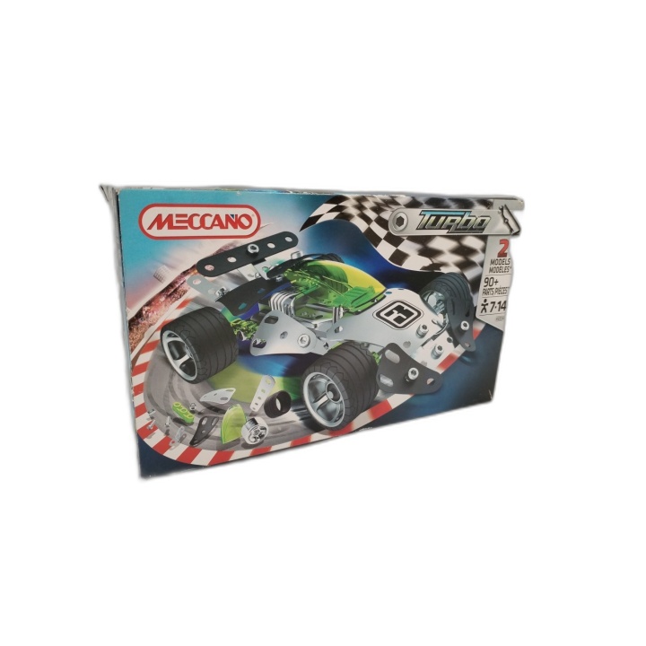 Meccano Turbo - Voiture Course à Construire 2 Modèles 90+ Pièces - 7-1
