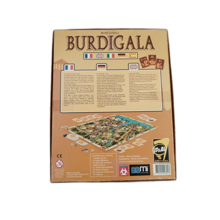 Burdigala - ID&AL Editions - Bruno Cathala - Jeu Stratégie 2-4 Joueurs