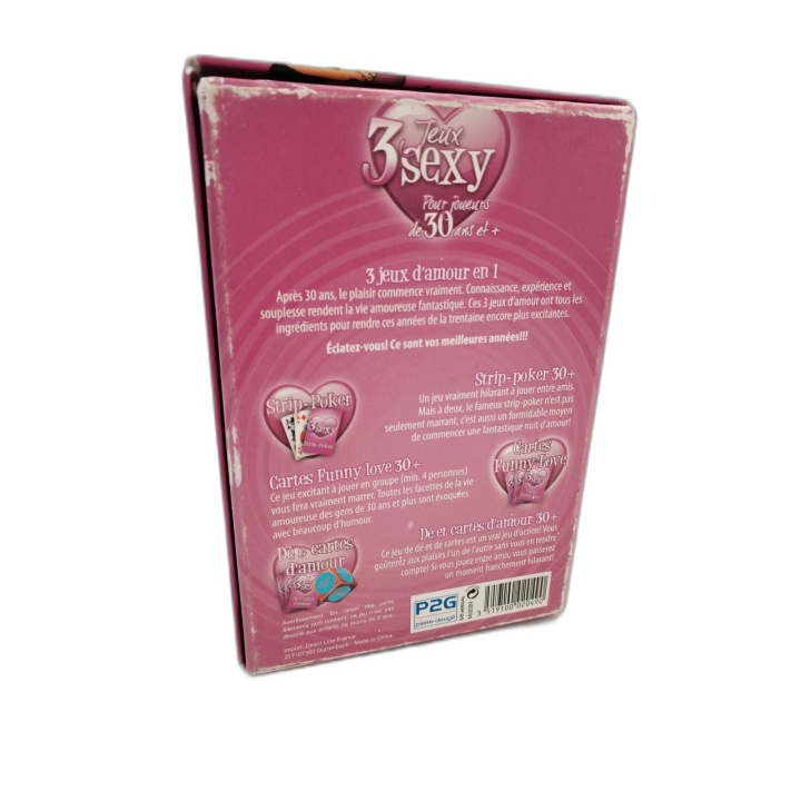 3 Jeux Sexy Coquins Adultes - Cartes, Strip Poker, Dés Amour - 30 ans+