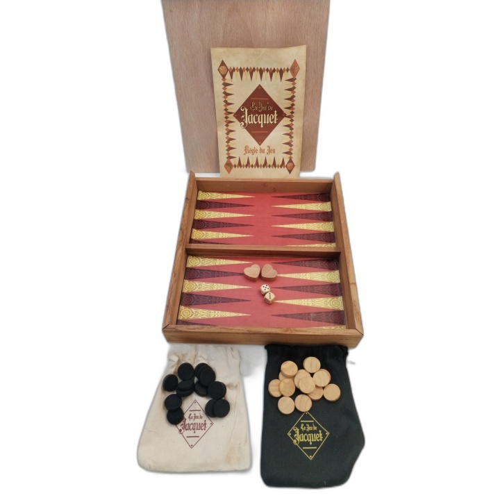 Le Jeu de Jacquet Atlas - Plateau Bois Rééd. Ancien - Backgammon 2 Jou