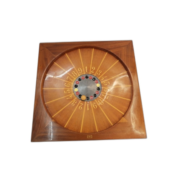 Roulette en Bois Caro Paris - Jeu de Société Vintage Made in France -