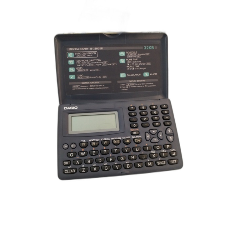 Casio Digital Diary SF-3300ER 32KB - Organiseur Vintage Années 90 - Co
