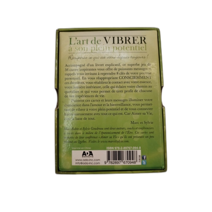 Aimer sa Vie - Cartes d'Inspiration Marc Babin & Sylvie Goudreau - 56
