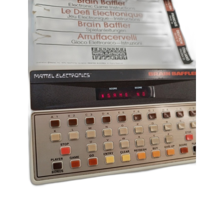 Brain Baffler Mattel Electronics - Jeu Électronique Vintage 1979 - Mot