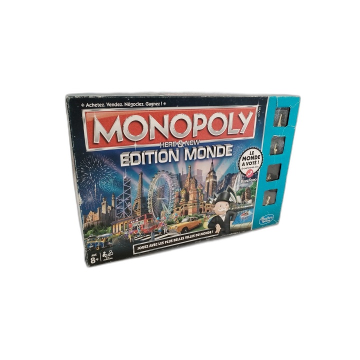 Monopoly Here & Now Édition Monde - Hasbro - Jeu Famille 2-6 Joueurs -