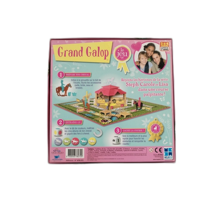 Grand Galop Le Jeu - Megableu - Jeu de Société Chevaux Filles - 2-4 Jo