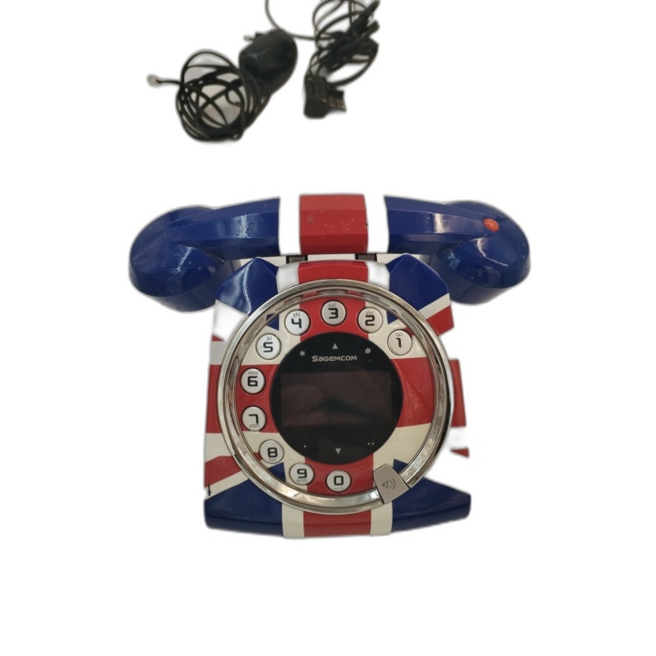 Téléphone Fixe Sagemcom Union Jack Design British - Rétro Moderne - Oc