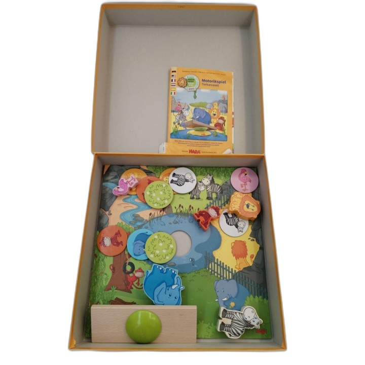 HABA Motorikspiel Tierkarussell - Jeu Motricité Zoo Enfant 2 ans+ - Oc