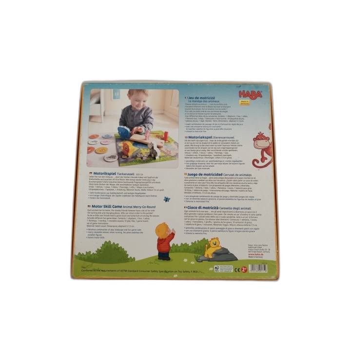 HABA Motorikspiel Tierkarussell - Jeu Motricité Zoo Enfant 2 ans+ - Oc
