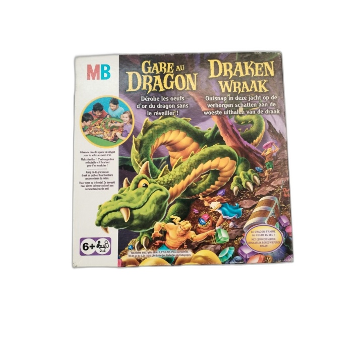 Gare au Dragon MB - Jeu Société Enfants 2-4 Joueurs - 6 ans - Dragon M