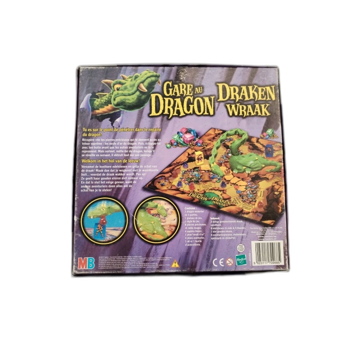 Gare au Dragon MB - Jeu Société Enfants 2-4 Joueurs - 6 ans - Dragon M